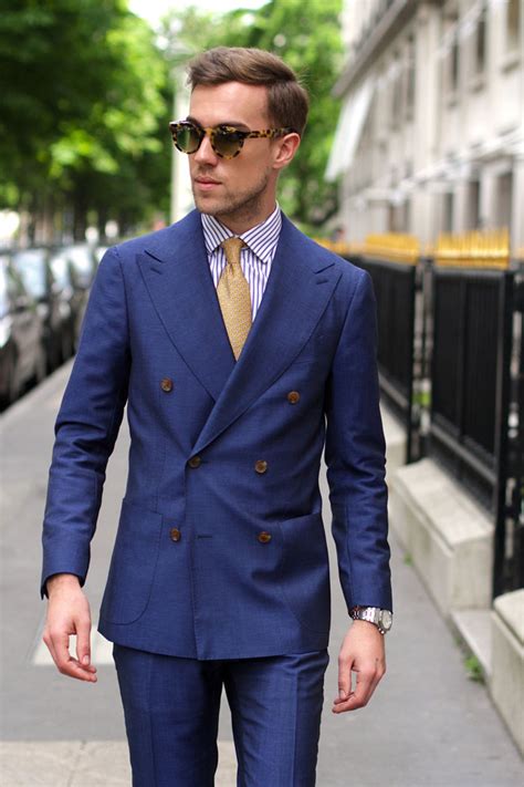 hermes blue suits